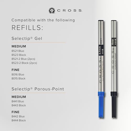 Cross Bailey Light Rollerball Pen, Polished Red, Medium Point, Black Ink - color: Red