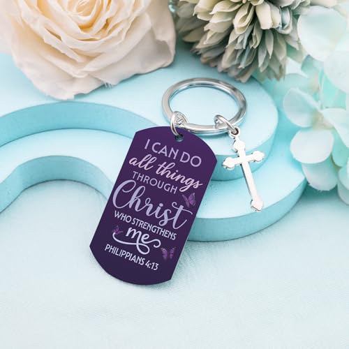 Baptism Gifts for Girl Catholic Gifts Cross Keychain Christian Gift