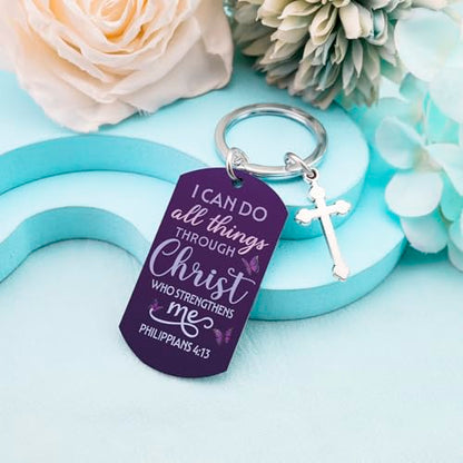 Baptism Gifts for Girl Catholic Gifts Cross Keychain Christian Gift