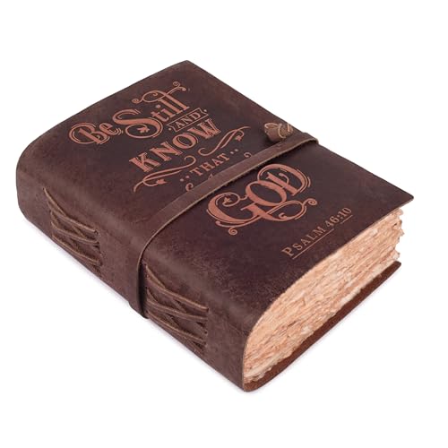LEATHER VILLAGE Christian Journal Be Still Verse, Fuchsia 8x6. - color: Fuchsia, size: 8 inches X 6 inches