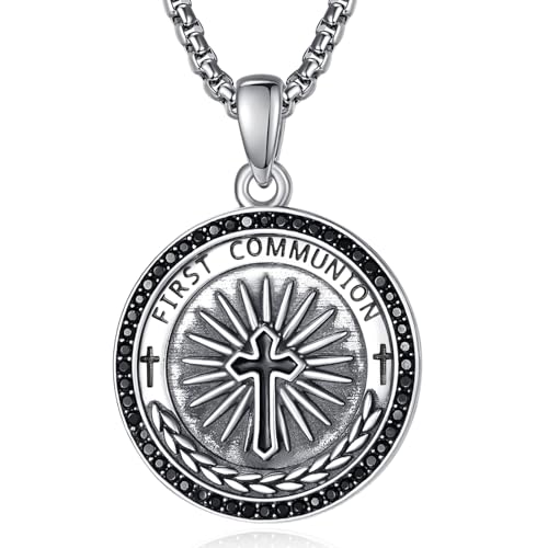 Confirmation Gifts Sterling Silver Confirmed in Christ Religious Catholic Jewerly - color: N