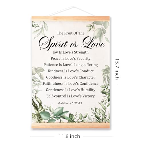 Ybqhd The Fruit Of The Spirit Poster Hanger, Christian Bible Verse Wall Art - color: Galatians 5:22-23