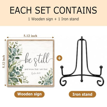 Be Still and Know That I Am God Wood Sign 5.1" Christian Decor(034 - color: Be still5