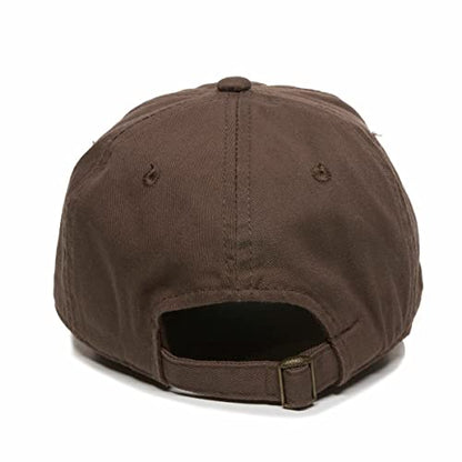 DSGN By DNA Say Mashallah Embroidered Hat Islamic Muslim Faith Inspired Cotton Baseball Cap Adjustable Dad Hat for Men&Women - color: Brown