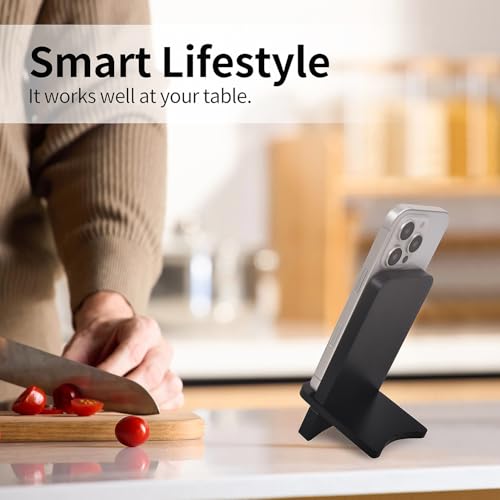 Solid Wood Simple Phone Stand, Desktop Stand,Tablets Tablet Display Stand, Compatible with All Phones (Black Wood) - color: Black Wood