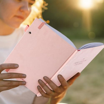 JUBTIC Bible study guide, Sermon & Scripture Journal for Women Pink,A5 - color: Pink
