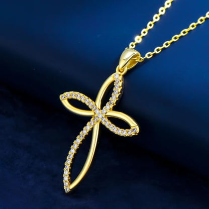 KQ&TTENG 14k Gold Plated Four Leaf Clover Necklace Irish Jewelry Wedding Anniversary Birthday Gifts for Women Wife Mom Girlfriend - color: A04