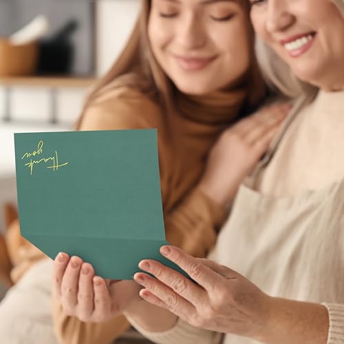 ZICOTO Beautiful Thank You Cards Set of 30 With Envelopes and Stickers - color: Bold