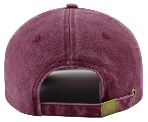 Cross Jesus Hats for Men Women, Adjustable Cotton Embroidered Christian Redeemed Baseball Cap - color: Red