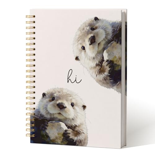 Cute Sea Otter Notebook Journal Gifts for Women Girls Kids School A5 - color: SeaOtter