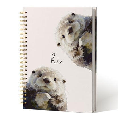 Cute Sea Otter Notebook Journal Gifts for Women Girls Kids School A5 - color: SeaOtter