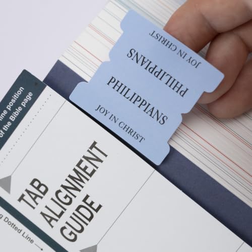 UPAFEXXI-Laminated Bible Tabs with Book Summaries, Bible Study Supplies - color: Summaries Blue2
