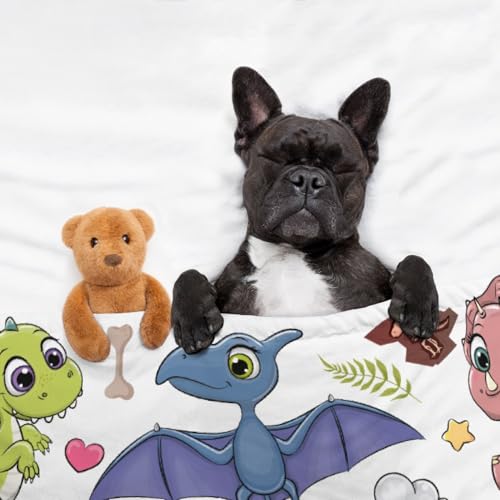 Dinosaur Christian Gift Blanket, God Says I Am Bible Verse Throw 40"x50" - color: Bible-dinosaur, size: 40"x50"