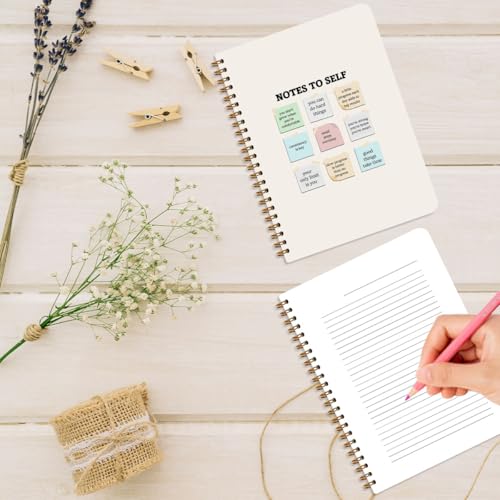 Note to Self Mental Health Journal，Inspirational Spiral Notebook - color: Notes to self