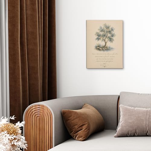 DIENADFX Christian Bible Verses Tree Canvas Wall Art Decor Pictures 11x14
