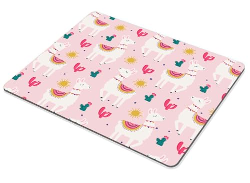 TSSOHU Cute Llama Alpaca Customized Rectangle Non-Slip Rubber MousePads for Office Home Laptop, Computer Mouse Pad for Wireless Mouse, 9.5""x7.9""x0.12"" Inch(240mm x 200mm x 3mm), WMJMP2436 - color: WMJ136