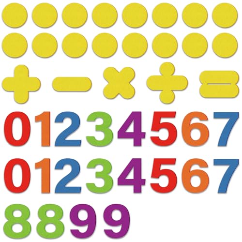 CHEFAN Foldable Felt Board for Toddlers and Felt Numbers for Kids