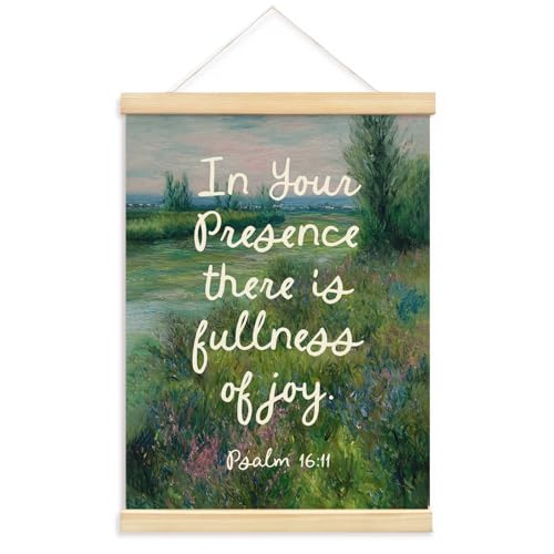 YZSLA Christian Home Decor,In Your Presence There Is Fullness of Joy - color: Bible-green