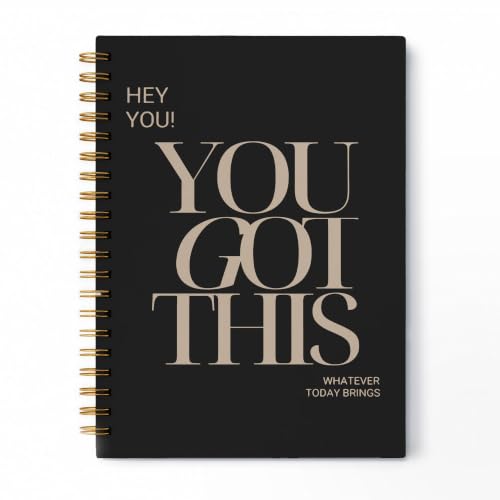 Motivational Spiral Notebook 5.5x8.3 Inch - color: pattern-20