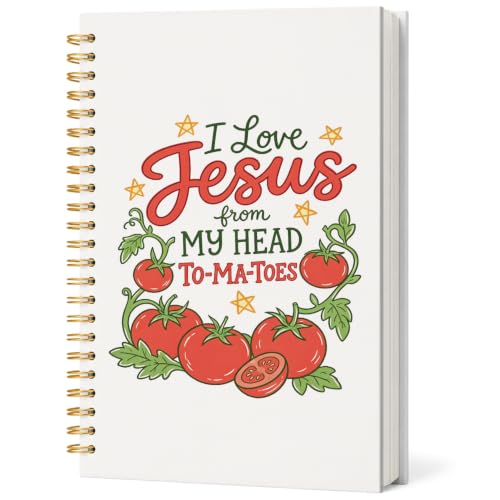 Jesus Christian Notebook Tomato Journal for Women Teen Girls - color: Tomato Jesus