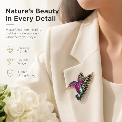 Enamel Bird Theme Brooch Pin for Women, Vintage Flying Bird Lapel Pin - color: Bird1
