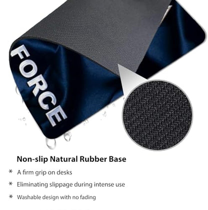 US Air Force Patriotic Military Mouse Pad, Navy Blue Satin Art Desk Mat - color: Navy Blue