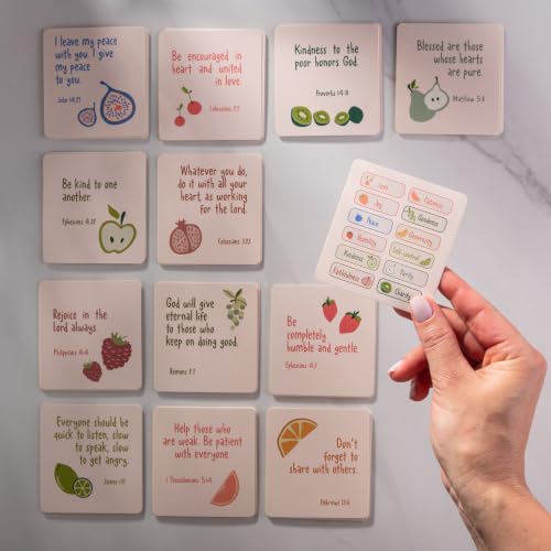 DIVERSEBEE Bible Verse Cards, 60 Unique Prayer Cards (Fruit of the Spirit) - color: Fruit of the Spirit