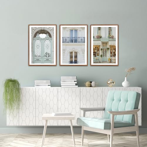 KAlRNE Italian City Pictures European Architecture Wall Art Set-16’’X24’’X3 - color: buildings(medium), size: 16"Lx24"W