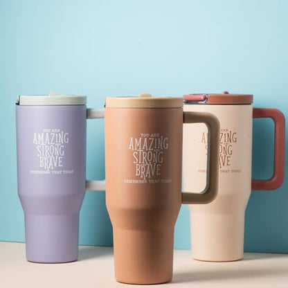 DIVERSEBEE 30 oz Insulated Stainless Steel Tumbler with Lid (Mocha) - color: Mocha, size: 30 Ounces
