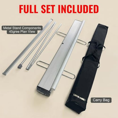 Heavy Duty Retractable Banner Stand 33.5"x80" (WxH) with Padded Canvas Bag (STAND ONLY） (1 Pack)