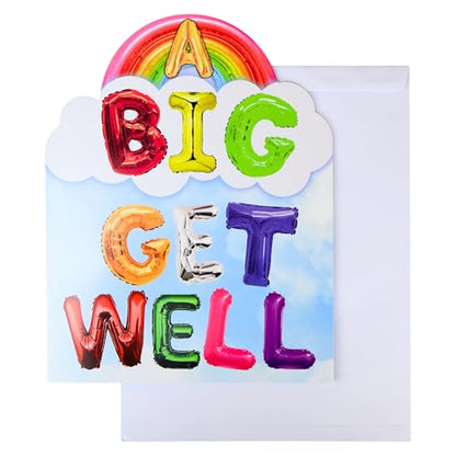 Iconikal Jumbo A BIG GET WELL Greeting Card 11x14" with Envelope