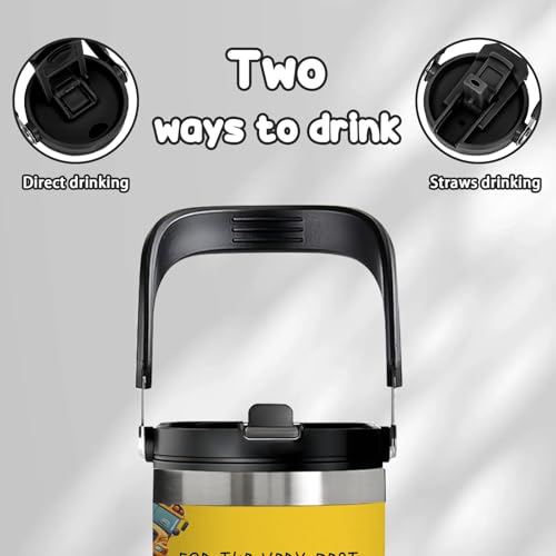 30oz Bus Driver Tumbler with Handle, School Bus Driver Gifts for Women Men - color: SchoolBusDriver1