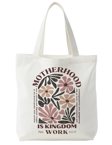 Bible Bags for Women, Christian Tote Bag, Gifts for Christian Women - color: Motherhood
