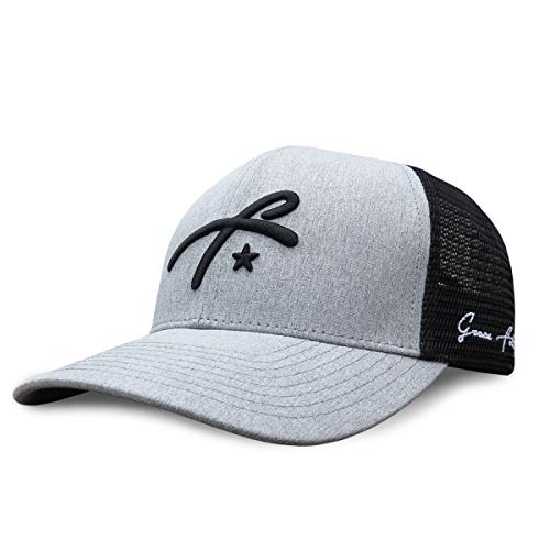 Grace Folly Trucker Hat for Men or Women- Many Cool Designs - color: Grey With Gf Logo