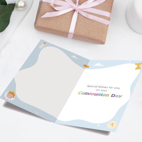 First Holy Communion Card, Religious Gift for Girls Boys - style: AM-445