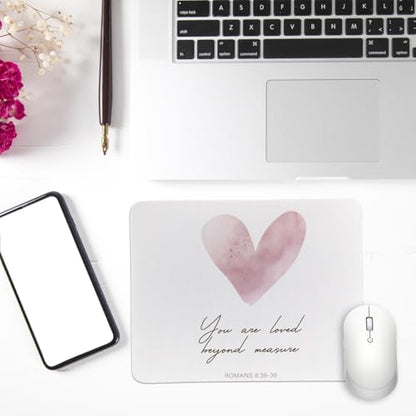 Rusenbao Christian Bible Verse Mouse Pad Gifts for Women Teen Girl 9.5x7.9