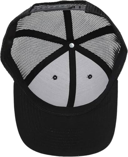 Embroidered Cross Baseball Cap, Christian Adjustable Snapback Hat for Men & Women, Structured Dad Hat with Jesus Faith Design - color: Trucker Black Hat White Cross