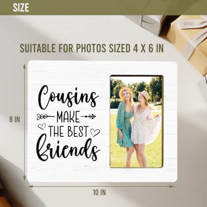 Cousin Gifts Picture Frame, Cousins Make the Best Friends Gifts Picture Frame - color: Cousin