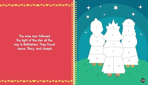 Brain Games - My First Sticker by Number: Nativity - Includes the Story of Jesus's Birth