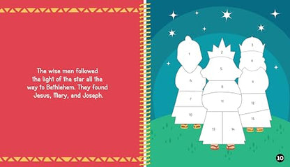 Brain Games - My First Sticker by Number: Nativity - Includes the Story of Jesus's Birth