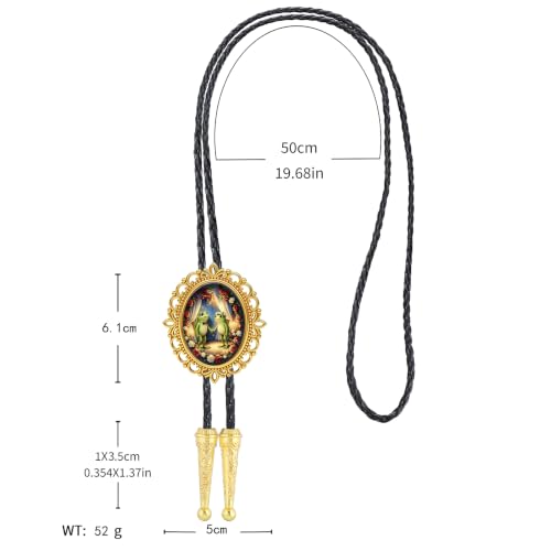 GelConnie Gothic Bolo Tie for Men Women 3D Art Western Cowboy Necktie - color: Frog Wedding Bolo Tie