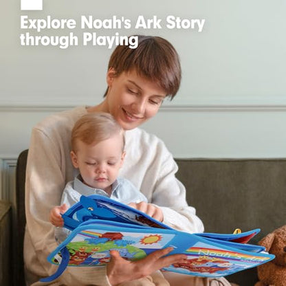hahaland Noah's Ark Toy Busy Book for Toddlers 1-3 - Baptism Gifts for Boys - style: Noah's Ark