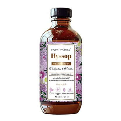 Mount of Olives - The Anointing Oil (Hyssop - The Anointing Oil, 60 mL / 2 fl oz) With Cosmeceuticals Derived from Biblical Botanicals - size: 2 Fl Oz (Pack of 1)