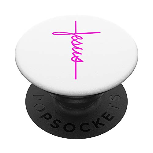 Jesus Cross Christian PopSockets Lovely Gift Idea Women PopSockets PopGrip: Swappable Grip for Phones & Tablets