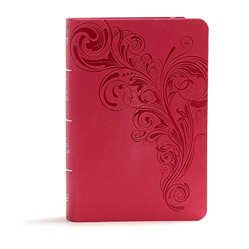 KJV Large Print Compact Reference Bible, Pink LeatherTouch, Red Letter, Pure Cambridge Text, Presentation Page, Cross-References, Full-Color Maps, Easy-to-Read Bible MCM Type