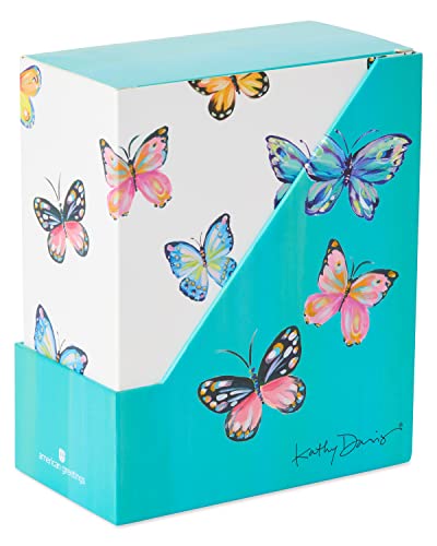 American Greetings 41-Count Card Pack designed by Kathy Davis Studios, All-Occasion Watercolor Florals & Gold Foil Accents