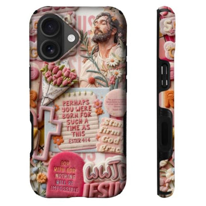 Compatible with iPhone 16 Case,Wireless Charging Compatible,Patented 2‑in‑1 Dual‑Layer Protection, Hot Transfer Print Hard Shell Cover - Bible Verse Aesthetics - color: Bible verse aesthetics, size: iPhone 16