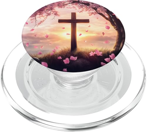 Christian Cross PopSockets PopGrip for MagSafe - style: Magnetic PopGrip