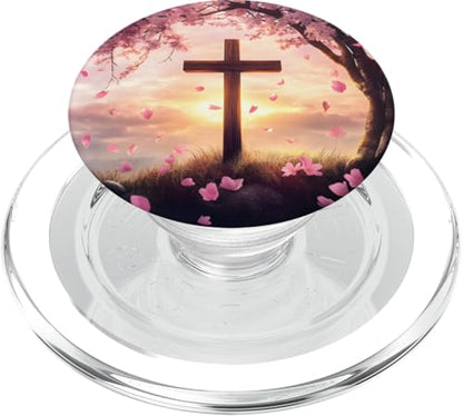 Christian Cross PopSockets PopGrip for MagSafe - style: Magnetic PopGrip