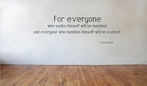 Blinggo Jesus Christ for Everyone Vinyl Wall Decal, Matte Black, 22 x 10 in